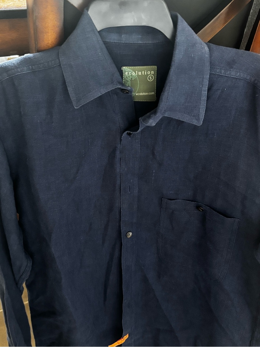 Men’s hemp button down shirt by Ecolution